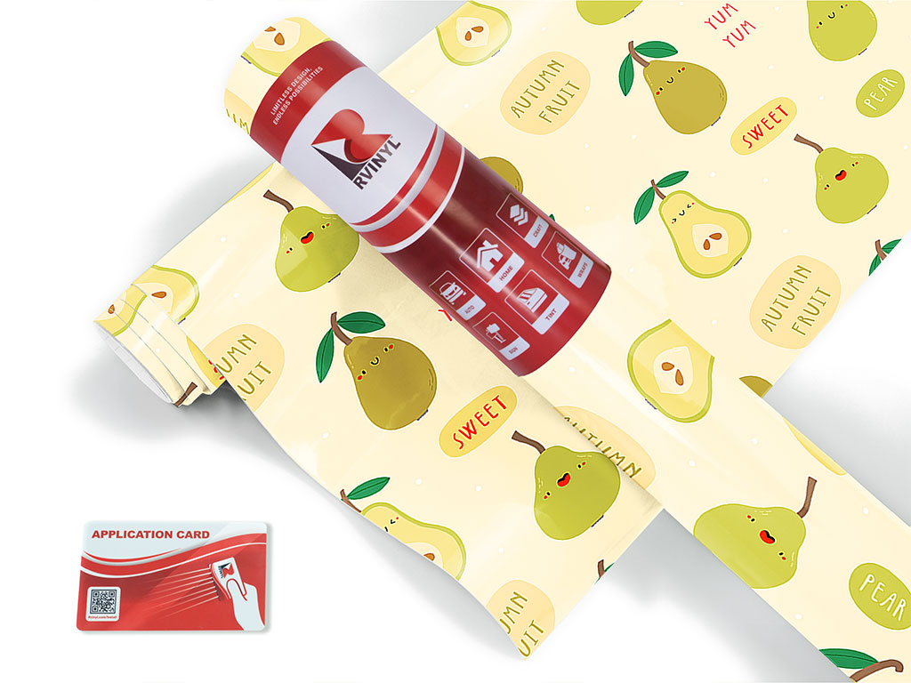 Pear Pleasantries Fruit Craft Vinyl Roll