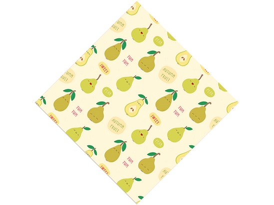 Pear Pleasantries Fruit Vinyl Wrap Pattern