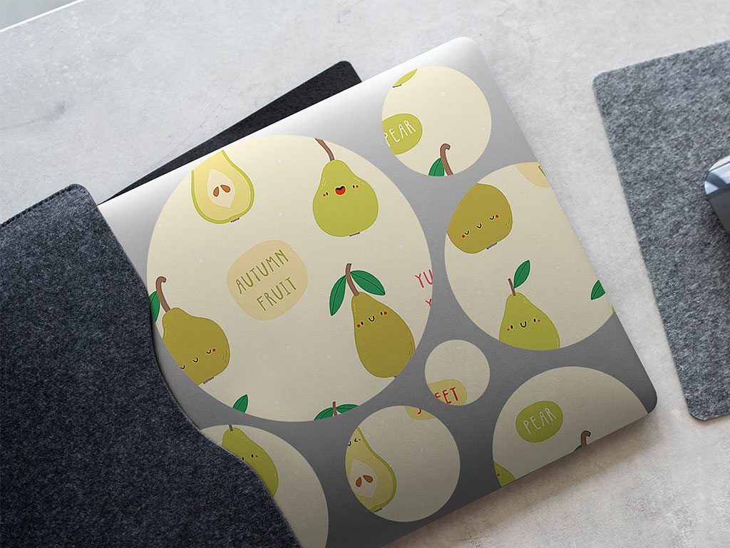 Pear Pleasantries Fruit DIY Laptop Stickers