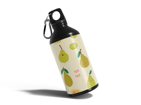 Pear Pleasantries Fruit Water Bottle DIY Stickers