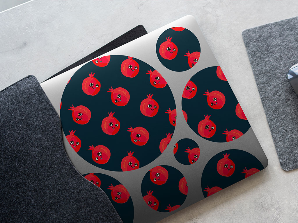 Pom Poms Fruit DIY Laptop Stickers