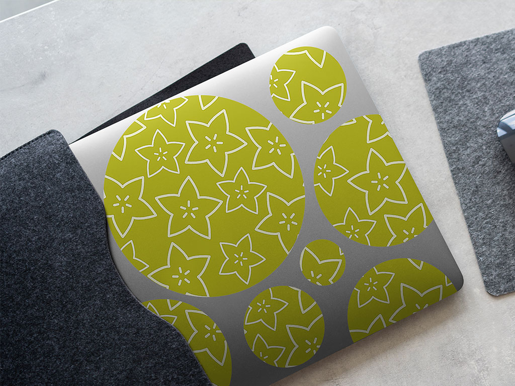 Golden Star Fruit DIY Laptop Stickers