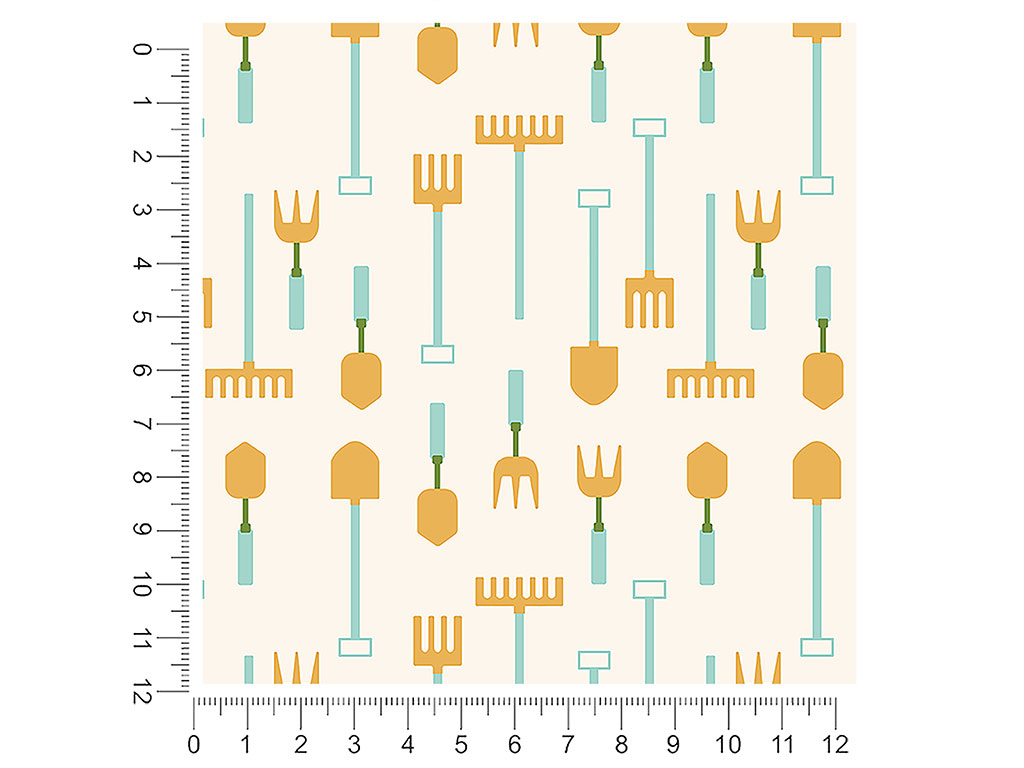 Basic Tools Gardening 1ft x 1ft Craft Sheets