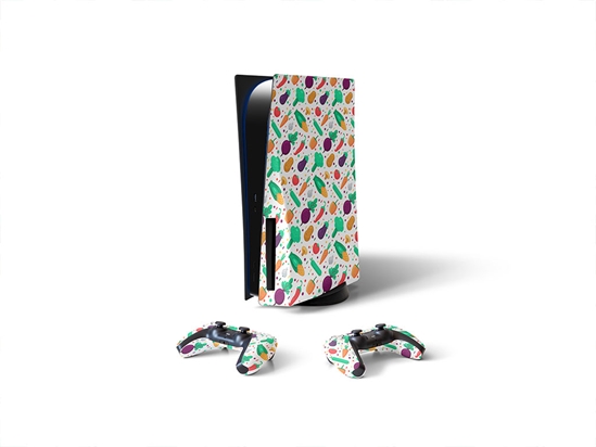 Cartoon Harvest Gardening Sony PS5 DIY Skin