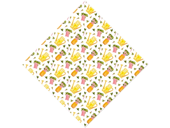 Pink Sprouts Gardening Vinyl Wrap Pattern