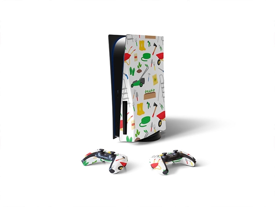 Springtime Work Gardening Sony PS5 DIY Skin