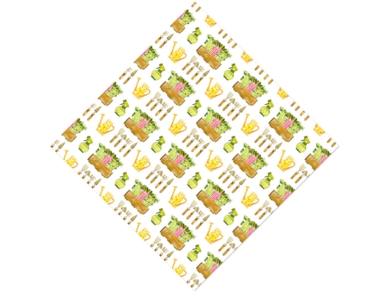 Window Boxes Gardening Vinyl Wrap Pattern