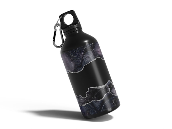 Black Spinel Gemstone Films Water Bottle DIY Stickers