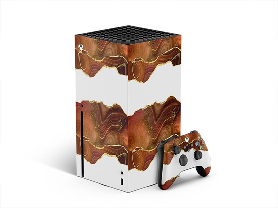 Slashed Sepia Gemstone Films XBOX DIY Decal