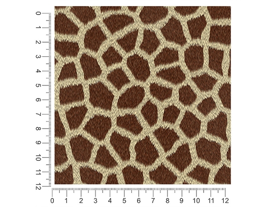 Cyber TarangireGiraffe Animal Print 1ft x 1ft Craft Sheets