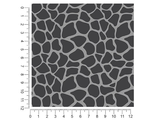 Gray Giraffe Animal Print 1ft x 1ft Craft Sheets