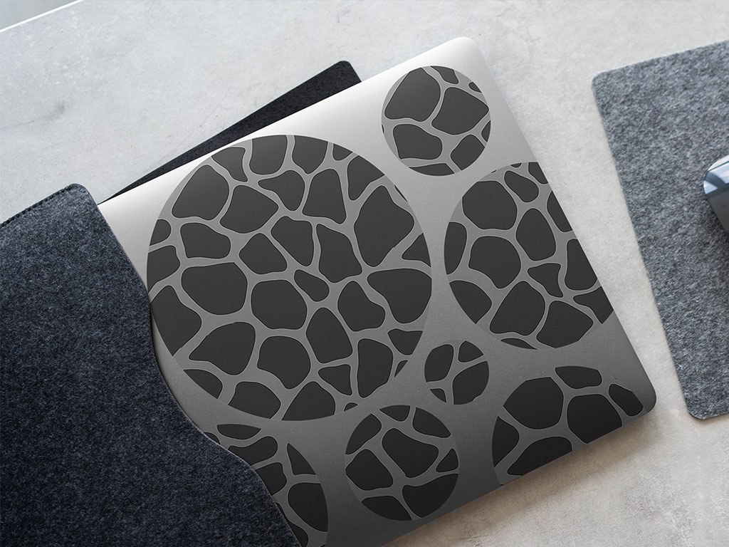 Gray Giraffe Animal Print DIY Laptop Stickers