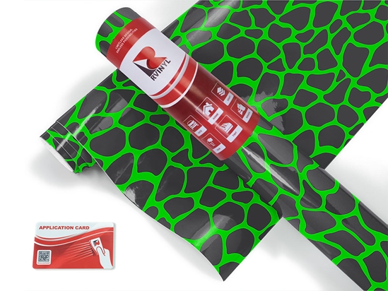 Green Giraffe Animal Print Craft Vinyl Roll