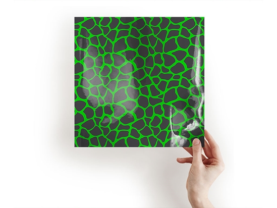 Green Giraffe Animal Print Craft Sheets