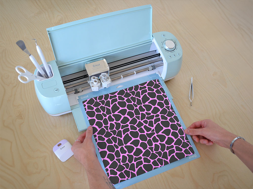 Pink Giraffe Animal Print Cricut Compatible Vinyl