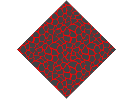 Red Giraffe Vinyl Wrap Pattern