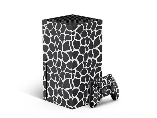 White Giraffe Animal Print XBOX DIY Decal