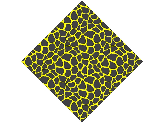 Yellow Giraffe Vinyl Wrap Pattern