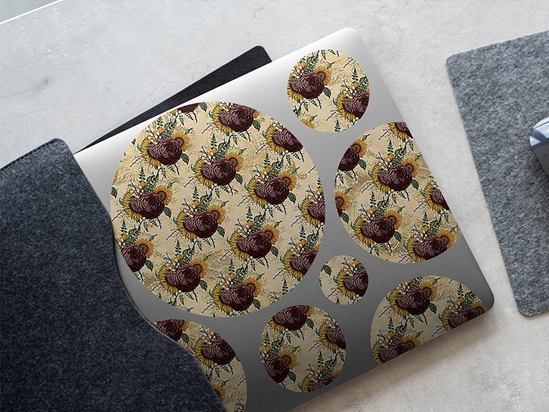 Deep Florals Gothic DIY Laptop Stickers