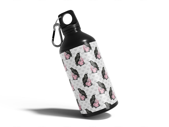 Lamenting Ravens Gothic Water Bottle DIY Stickers