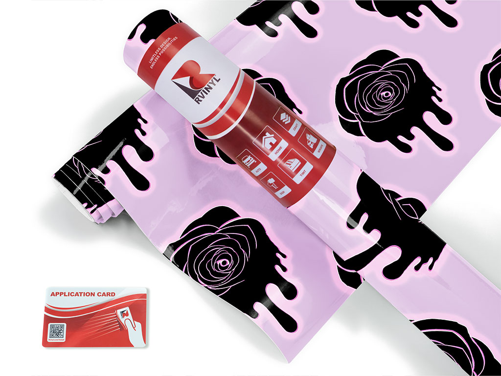 Liquid Rose Gothic Craft Vinyl Roll