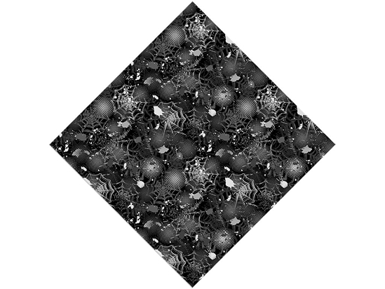 Black Webs Graffiti Vinyl Wrap Pattern