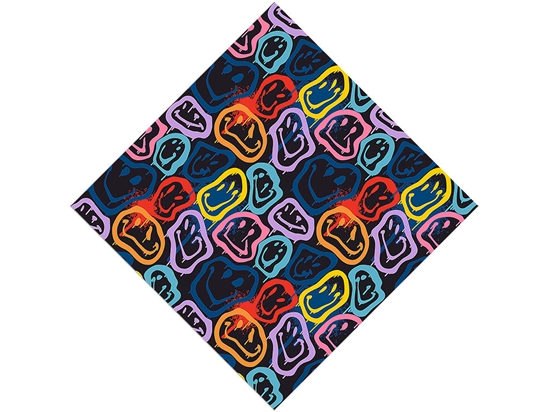 Dark Smiles Graffiti Vinyl Wrap Pattern