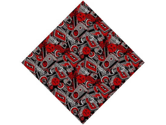 Hip Hop Beats Graffiti Vinyl Wrap Pattern