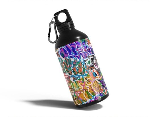 Jet Set Graffiti Water Bottle DIY Stickers