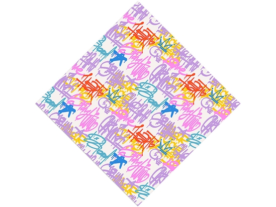 King Star Graffiti Vinyl Wrap Pattern