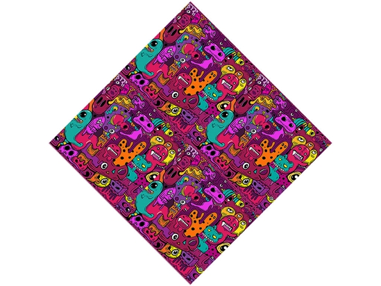 Monster Mash Graffiti Vinyl Wrap Pattern