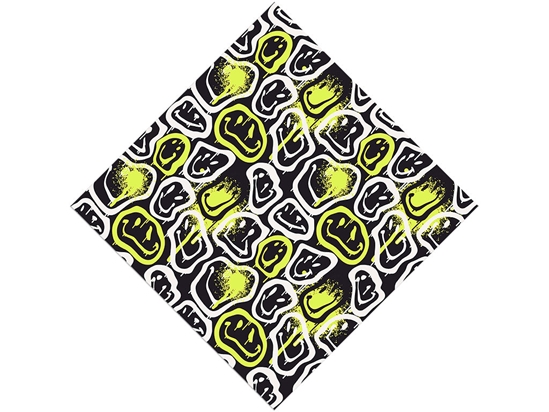 Neon Smiles Graffiti Vinyl Wrap Pattern