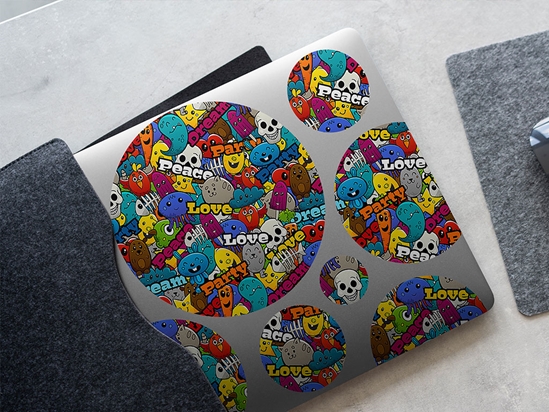 Paint Toys Graffiti DIY Laptop Stickers