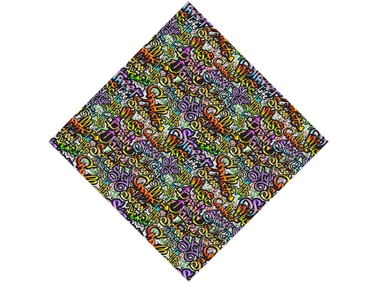 Quick Throwies Graffiti Vinyl Wrap Pattern