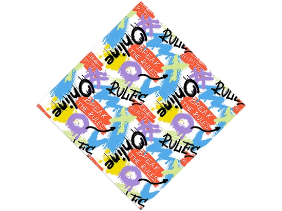 Rule Breakers Graffiti Vinyl Wrap Pattern