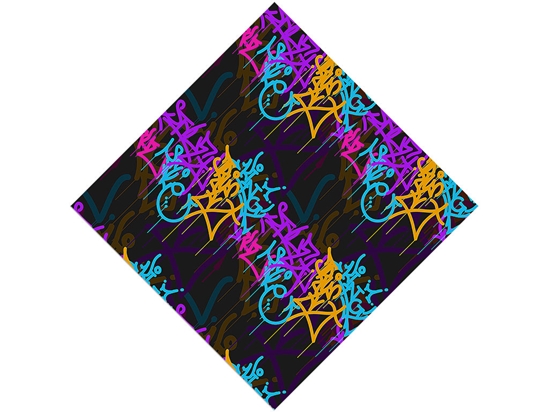 Slick Layers Graffiti Vinyl Wrap Pattern