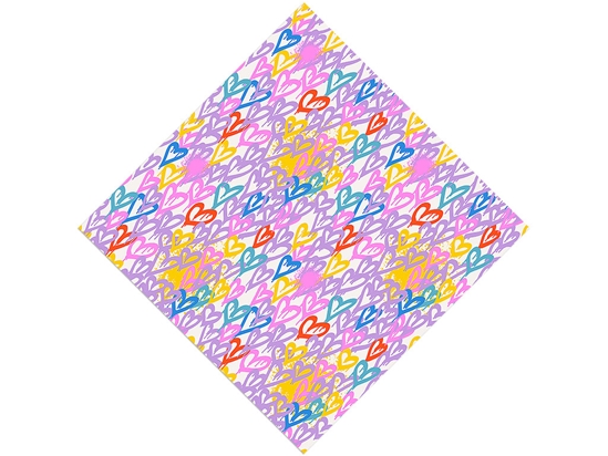 Soft Hearts Graffiti Vinyl Wrap Pattern