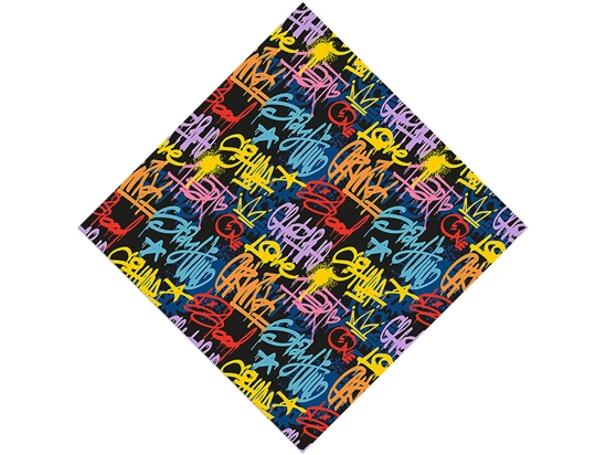 Stay Wild Graffiti Vinyl Wrap Pattern