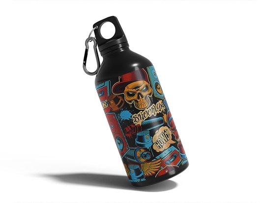 Stomping Ground Graffiti Water Bottle DIY Stickers