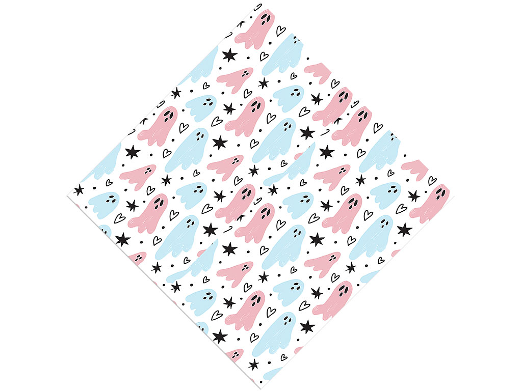 Girly Ghosties Halloween Vinyl Wrap Pattern