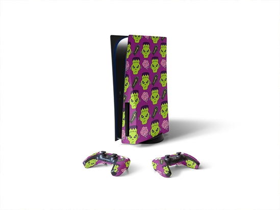 Frankenstein Revenge Halloween Sony PS5 DIY Skin