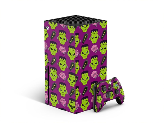 Frankenstein Revenge Halloween XBOX DIY Decal