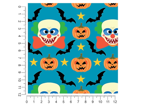 Killer Clowns Halloween 1ft x 1ft Craft Sheets