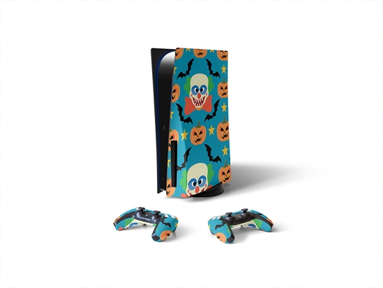 Killer Clowns Halloween Sony PS5 DIY Skin