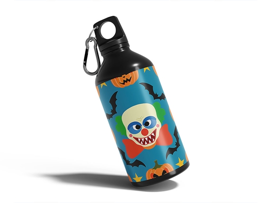 Killer Clowns Halloween Water Bottle DIY Stickers