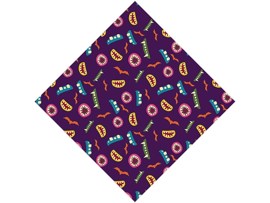 Terrible Teeth Halloween Vinyl Wrap Pattern