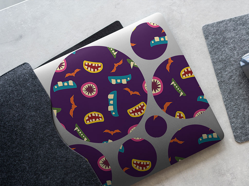 Terrible Teeth Halloween DIY Laptop Stickers