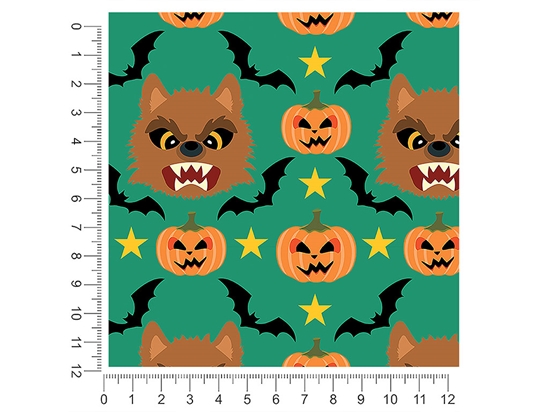 Wicked Werewolf Halloween 1ft x 1ft Craft Sheets