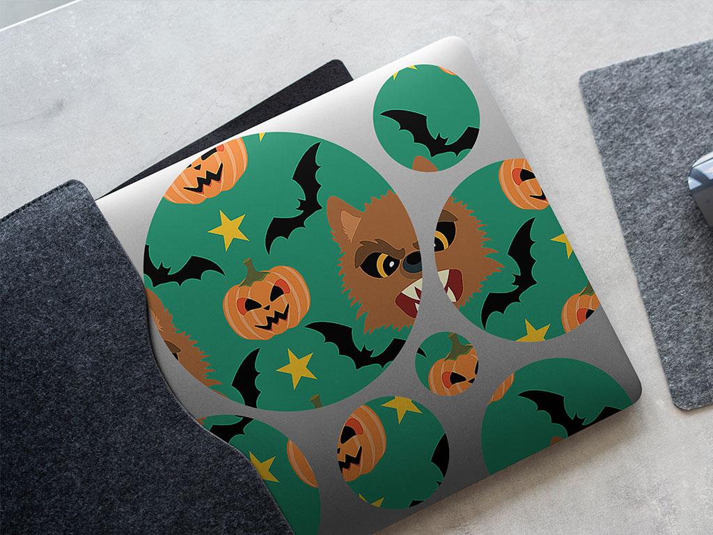 Wicked Werewolf Halloween DIY Laptop Stickers