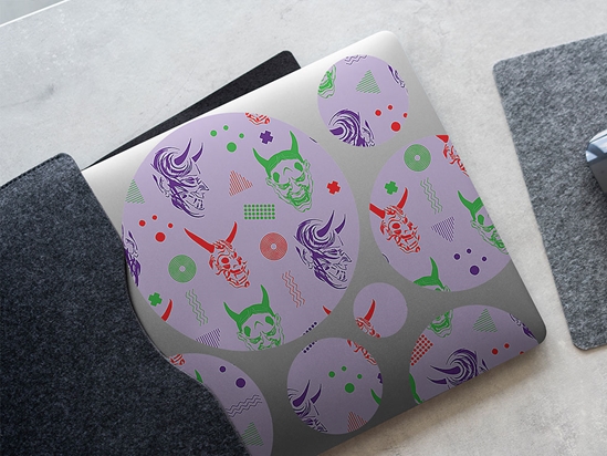 Yokai Masks Halloween DIY Laptop Stickers